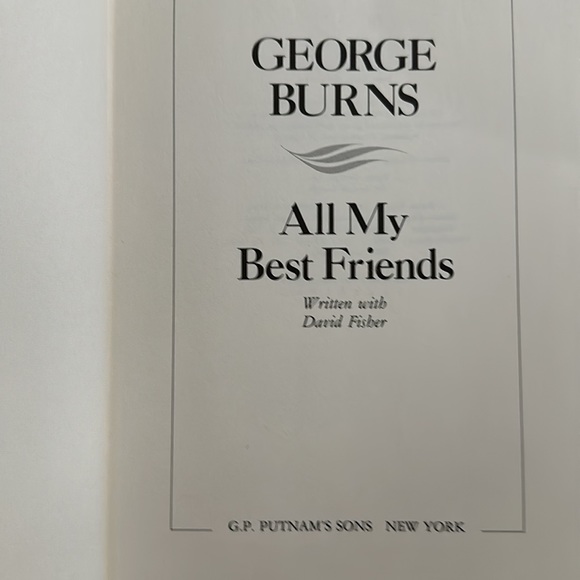 George Burns All My Best Friends Hard Covered Collectors Book - Picture 5 of 11